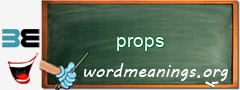 WordMeaning blackboard for props